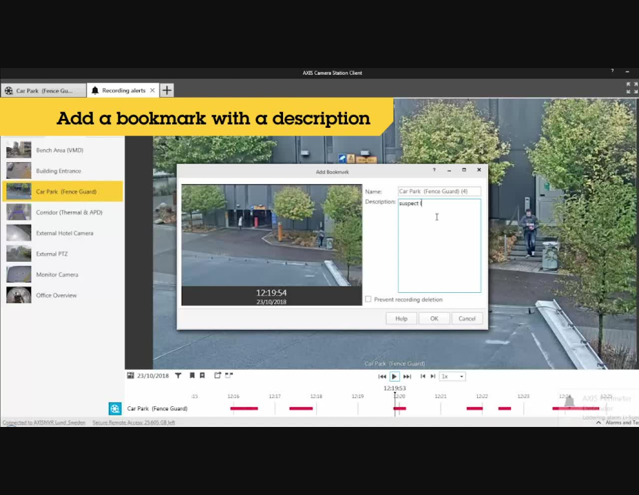 AXIS Camera Station – Videos schnell durchsuchen, abrufen und exportieren   