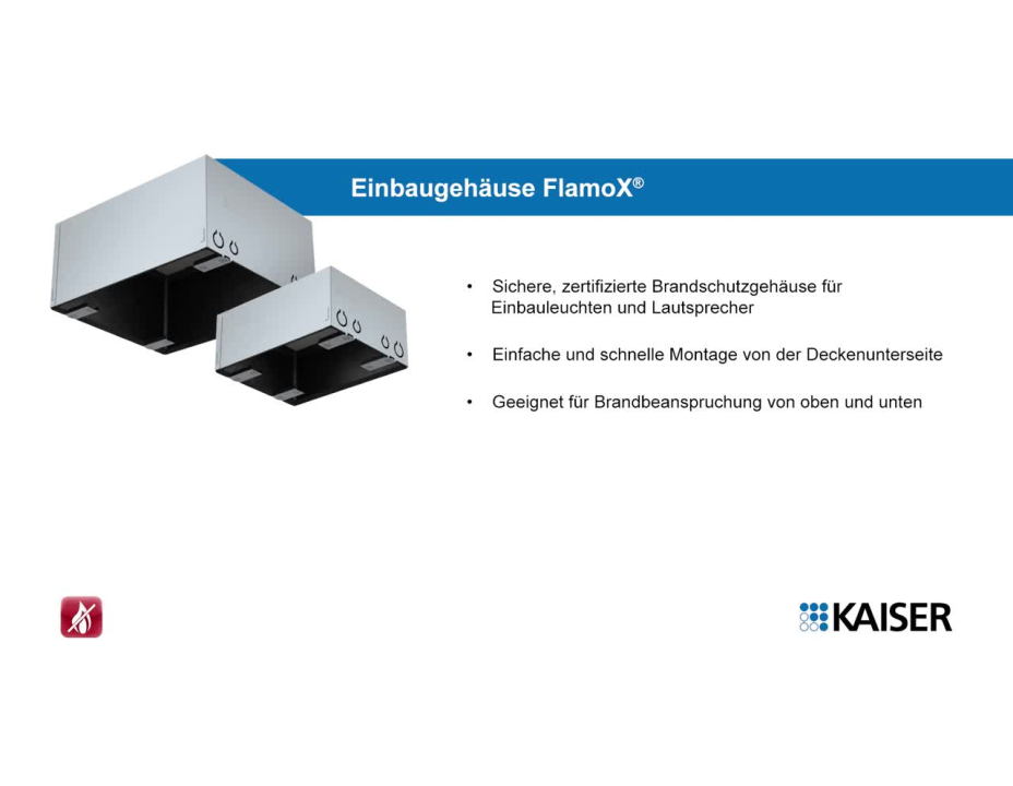 KAISER Brandschutzgehäuse FlamoX®