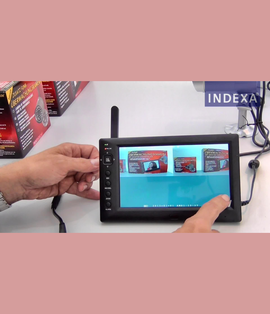 INDEXA: Funk-Überwachungskameraset DF270 – Zusatzkamera anmelden